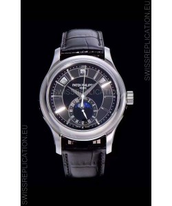 Patek Philippe 5205-001 Complications MoonPhase 1:1 Mirror Swiss Replica Watch Dark Grey Dial