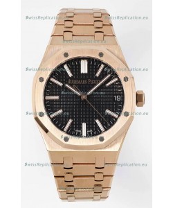Audemars Piguet Royal Oak 15510 50th Anniversary 41MM Black Dial Rose Gold 41MM 1:1 Mirror Replica