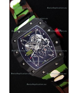 Richard Mille RM35-01 Rafael Nadal Forged Carbon Case with Camouflage Rubber Strap 