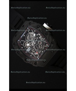 Richard Mille RM35-2 Rafael Nadal Forged Carbon Case with Black Strap