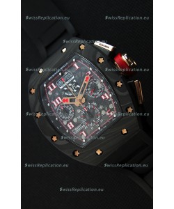 Richard Mille RM011 Romain Grosjean Lotus F1 Edition Forged Carbon Case Swiss Watch 