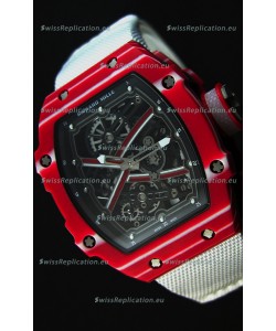 Richard Mille 67-02 Mutaz Barshim Forged Carbon Swiss Replica Watch 