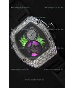 Richard Mille 19-02 Tourbillon Fleur Swiss Replica Watch in Stainless Steel 