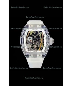Richard Mille RM26-01 Tourbillon Panda Transparent Sapphires Casing Watch - Super Clone Replica