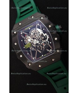 Richard Mille RM35-01 Rafael Nadal Forged Carbon Case with Green Strap 