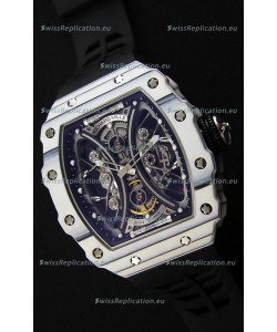 Richard Mille RM53-01 Pablo Mac Donough White Carbon Case Swiss Replica Watch 