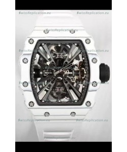 Richard Mille RM12-01 White Carbon Fiber Case Genuine Tourbillon Movement 1:1 Mirror Replica Watch
