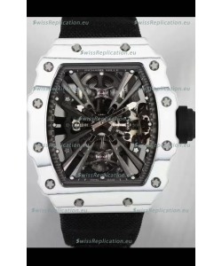 Richard Mille RM12-01 White Carbon Fiber Case Genuine Tourbillon Movement 1:1 Mirror Replica Watch