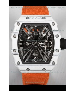 Richard Mille RM12-01 White Carbon Fiber Case Genuine Tourbillon Movement 1:1 Mirror Replica Watch