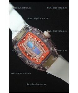 Richard Mille RM07-02 Sapphir Ladies Swiss Replica Watch in Blue Pearl Dial 