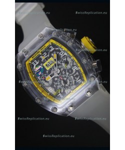 Richard Mille RM056-1 Tourbillon Felipe Massa Chronograh Yellow Bezel Watch