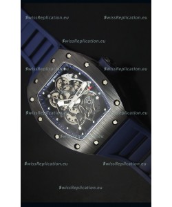 Richard Mille RM055 Ceramic Case Watch in Blue Inner Bezel
