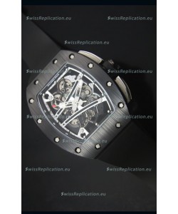 Richard Mille RM061 Ceramic Case Swiss Black and White Bezel Replica Watch