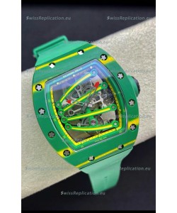 Richard Mille RM59-01 Genuine Tourbillon Movement in Green NTPT Carbon Casing