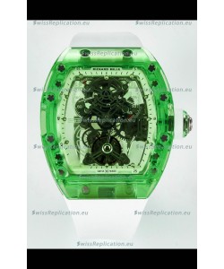Richard Mille Super Clone 56-01 Transparent Sapphires Casing with Genuine Tourbillon Watch