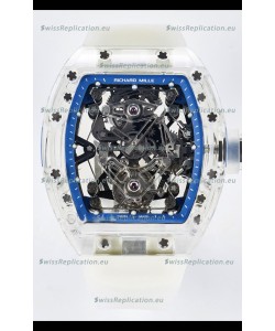 Richard Mille Super Clone 56-01 Transparent Sapphires Casing with Genuine Tourbillon Watch