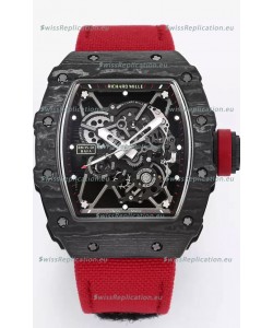 Richard Mille RM35-01 Rafael Nadal Carbon Fiber Casing with Genuine Tourbillon Super Clone Watch