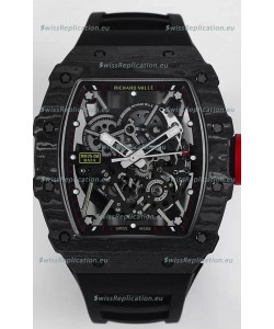 Richard Mille RM35-02 Rafael Nadal Carbon Fiber Casing with Genuine Tourbillon Super Clone Watch