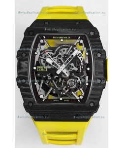 Richard Mille RM35-02 Rafael Nadal Carbon Fiber Casing with Genuine Tourbillon Super Clone Watch