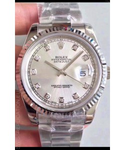 Rolex Datejust 41MM Cal.3135 Movement Swiss Replica Watch in 904L Steel / Steel Dial