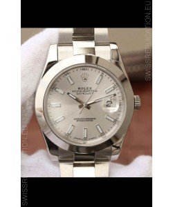 Rolex Datejust 41MM Cal.3135 Movement Swiss Replica Watch in 904L Steel / Steel Dial