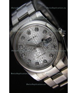 Rolex Datejust 36MM Cal.3135 Movement Swiss Replica Watch in Steel White Steel Dial