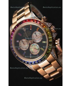 Rolex Cosmograph Daytona 116595RBOW Rverose 1:1 Mirror Replica Cal.4130 Movement
