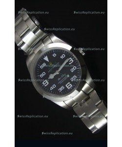 Rolex Oyster Perpetual 116900 AIR KING Swss Replica Watch in Black Dial 