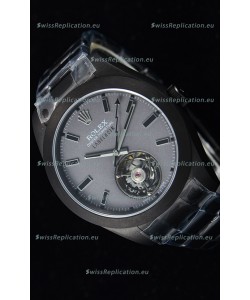 Rolex Milgauss LABELNOIR Tourbillon Swiss Replica Watch PVD Coated Case