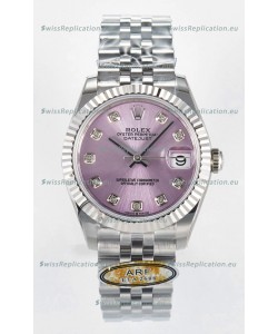 Rolex Super Clone Datejust ETA 2688 Movement 31MM Stainless Steel Case Pink Dial Watch