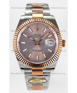 Rolex Super Clone Datejust ETA 3235 Movement 41MM Two Tone Rose Gold Plating and Dial Watch