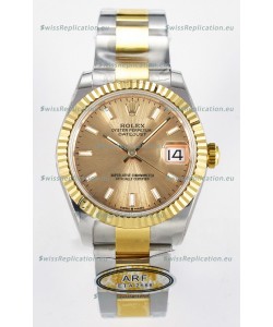 Rolex Super Clone Datejust ETA 2688 Movement 31MM Two Tone Yellow Gold Watch and Dial