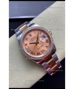 Rolex Datejust 126281RBR-0016 36MM Swiss 1:1 Mirror Replica in 904L Champange Dial