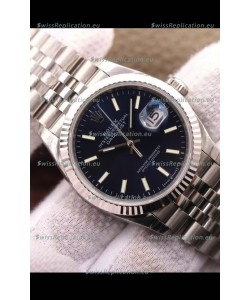 Rolex Datejust 126234 36MM Swiss Replica in 904L Steel in Blue Dial 1:1 Mirror Replica