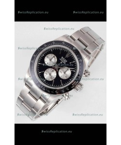 Rolex Daytona Super Clone BLAKEN Paul Newman Black Dial Swiss Replica Watch - 4130 Movement