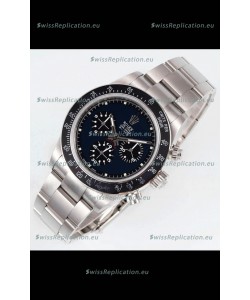 Rolex Daytona Super Clone BLAKEN Paul Newman Black Dial Swiss Replica Watch - 4130 Movement
