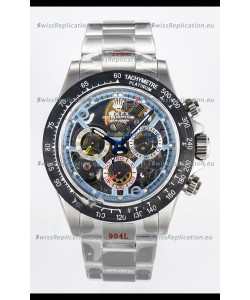 Rolex Daytona Super Clone Artisans De Geneve Stainless Steel Watch Black Carbon Bezel Watch