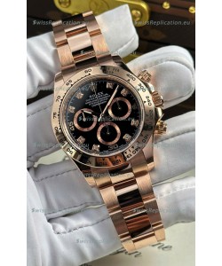 Rolex Daytona Super Clone REF.126505 Cal 4131 1:1 Swiss Replica Watch - 904L Steel Rose Gold