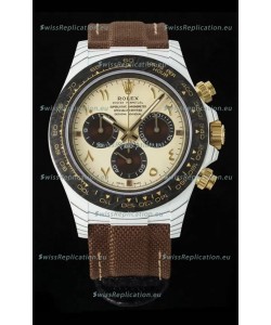 Rolex Daytona Super Clone DiW Desert Eagle Arabic Edition Watch - White Cabon Casing 1:1 Mirror Replica