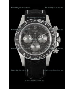 Rolex Daytona Super Clone DiW Exceptional-1 Stainless Steel Watch in Black Carbon Dial 1:1 Mirror Replica Watch