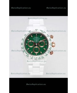 Rolex Daytona AET Remould Green Dial Full Ceramic Strap Watch in Cal.4130 Movement