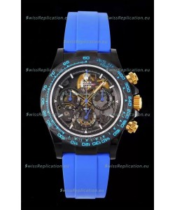 Rolex Daytona Blaken Blue 1:1 Swiss Mirror Replica Skeleton Dial Cal.4130 Movement