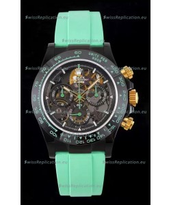 Rolex Daytona Blaken Green 1:1 Swiss Mirror Replica Skeleton Dial Cal.4130 Movement