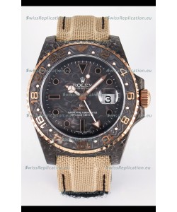 Rolex GMT Masters II Super Clone DiW Edition Swiss Replica Lightweight Carbon Casing Watch 
