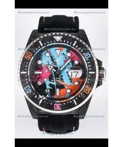 Rolex GMT Masters II Super Clone DiW Edition Swiss Replica Lightweight Carbon Casing Watch 