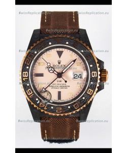 Rolex GMT Masters II Super Clone DiW Edition Swiss Replica Lightweight Carbon Casing Watch 
