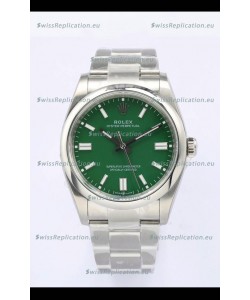 Rolex Oyster Perpetual REF#126000 36MM Swiss Movement Swiss Replica Green Dial 904L Steel 1:1 Mirror Replica Watch