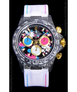 Rolex Daytona DiW Motley Lady Unique Forged Carbon Casing Swiss Replica Watch