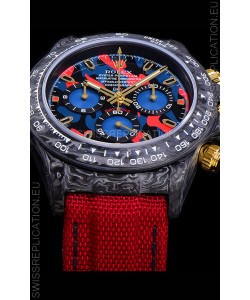 Rolex Daytona DiW Edition Multicolored Dial Edition Forged Cabon Casing 1:1 Mirror Replica