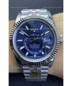 Rolex Sky-Dweller REF# M336934 Blue Dial Watch in 904L Steel Case 1:1 Mirror Replica